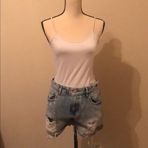 Denim shorts